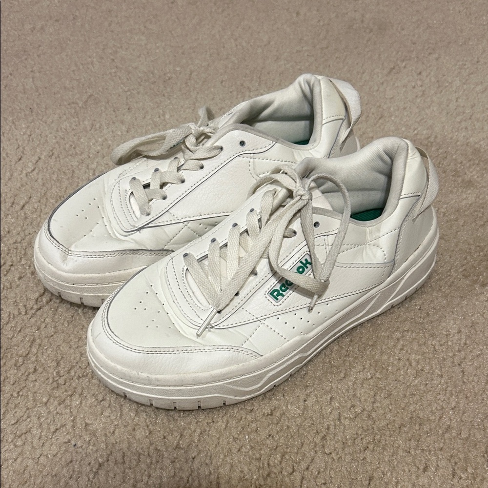 Reebok Womens Cream Sneakers